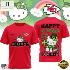 Kansas City Chiefs Hello Kitty St Patrick Day Limited Edition T-Shirt