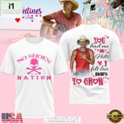 Kenny Chesney No Shoes Happy Valentine’s Day 2026 White 3D Shirt