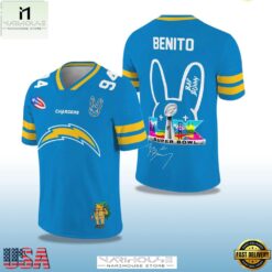 Los Angeles Chargers x Bad Bunny 2026 Super Bowl LX Jersey Shirt