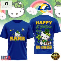 Los Angeles Rams Hello Kitty St Patrick Day Limited Edition T-Shirt
