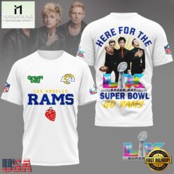 Los Angeles Rams Here For The Green Day Super Bowl LX 3D T-Shirt