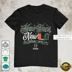 Miami Hurricanes 2026 CFP New Year New U Football T-Shirt