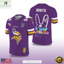 Minnesota Vikings x Bad Bunny 2026 Super Bowl LX Jersey Shirt