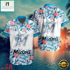 MLB Miami Marlins Hawaiian Shirts Gift For Fans