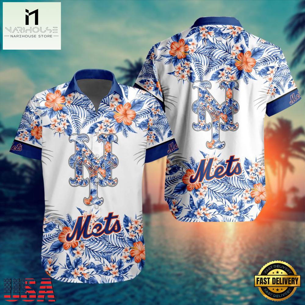 MLB New York Mets Beach Summer Wear Hawaiian Shirt MLB New York Mets Beach Summer Wear Hawaiian Shirt