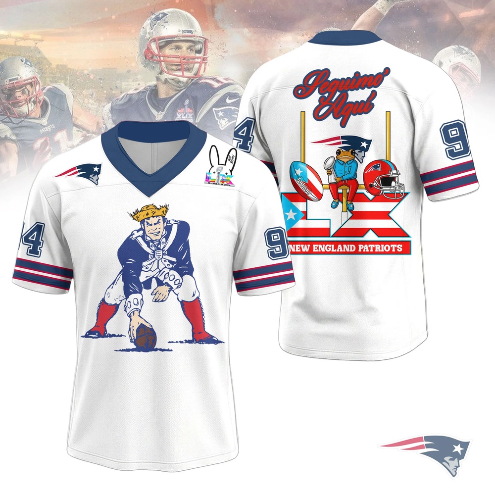 NFL New England Patriots 2026 Benito Bowl LX Football Jersey NFL New England Patriots 2026 Benito Bowl LX Football Jersey