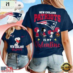 New England Patriots 2026 NFL Snoopy Valentine 3D Shirt