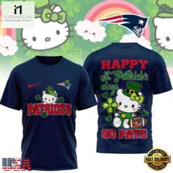New England Patriots Hello Kitty St Patrick Day Limited Edition T-Shirt