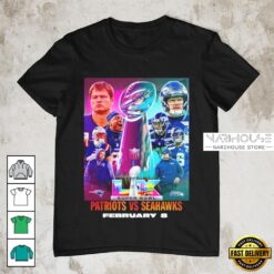 New England Patriots vs Seattle Seahawks Super Bowl LX 2026 Matchup T-Shirt