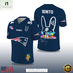 New England Patriots x Bad Bunny 2026 Super Bowl LX Jersey Shirt