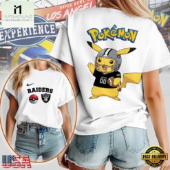 NFL Las Vegas Raiders x Pokemon Premium Womens 3D Shirt