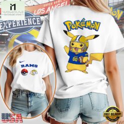 NFL Los Angeles Rams x Pokemon Premium Womens 3D Shirt