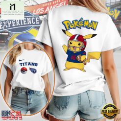 NFL Tennessee Titans x Pokemon Premium Womens 3D Shirt