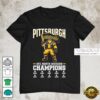 Pittsburgh Steelers AFC North 2025 Division Champions Mascot Graphic T-Shirt