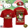 NFL San Francisco 49ers x Hello Kitty St Patrick Day New 2026 3D Shirt 3 San Francisco 49ers Hello Kitty St Patrick Day Limited Edition T-Shirt