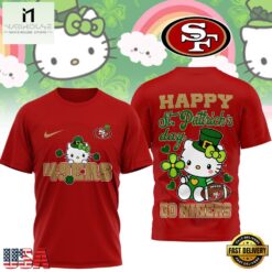 San Francisco 49ers Hello Kitty St Patrick Day Limited Edition T-Shirt