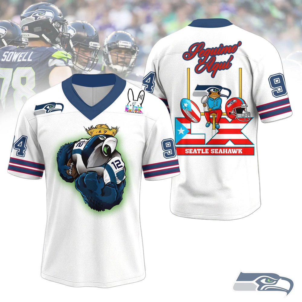NFL Seattle Seahawks 2026 Benito Bowl LX Football Jersey NFL Seattle Seahawks 2026 Benito Bowl LX Football Jersey