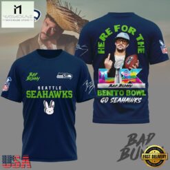 Seattle Seahawks NFL Benito Bowl LX 2026 Go Seahawks 3D Shirt