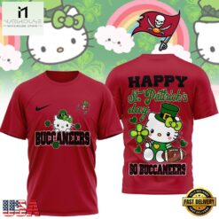 Tampa Bay Buccaneers Hello Kitty St Patrick Day Limited Edition T-Shirt