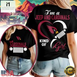 Arizona Cardinals NFL Jeep Girl Women's Black T Shirt