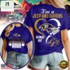 Baltimore Ravens NFL Jeep Girl Women's 3D T Shirt