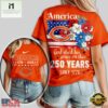 Chicago Bears NFL America The Beautiful 250 Years 3D Shirt