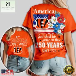 Cincinnati Bengals NFL America The Beautiful 250 Years 3D Shirt
