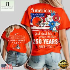 Cleveland Browns NFL America The Beautiful 250 Years 3D Shirt