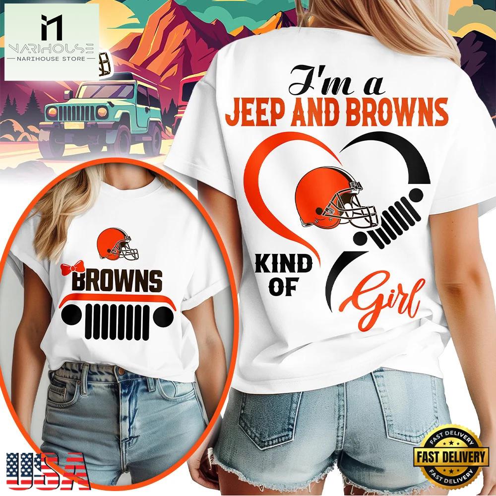 Cleveland Browns NFL Jeep Girl Women's New 2026 Shirt Cleveland Browns NFL Jeep Girl Women's New 2026 Shirt