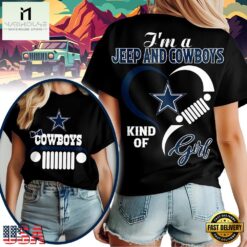 Dallas Cowboys NFL Jeep Girl Women's Black T Shirt