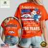 Denver Broncos NFL America The Beautiful 250 Years 3D Shirt