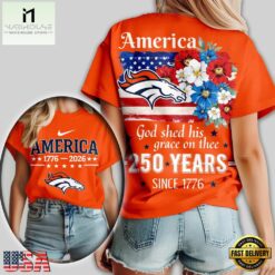 Denver Broncos NFL America The Beautiful 250 Years 3D Shirt