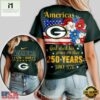 Green Bay Packers NFL America The Beautiful 250 Years 3D Shirt