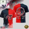 Houston Texans NFL x Texas Tech Red Raiders NCAA Unisex T Shirt 2 Houston Texans NFL x Texas Tech Red Raiders NCAA Limited Edition 3D Shirt