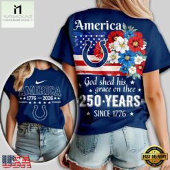 Indianapolis Colts NFL America The Beautiful 250 Years 3D Shirt