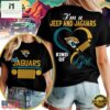 Jacksonville Jaguars NFL Jeep Girl Women's Black 3D Shirt
