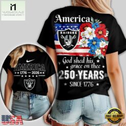Las Vegas Raiders NFL America The Beautiful 250 Years 3D Shirt