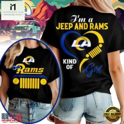 Los Angeles Rams NFL Jeep Girl Women's Black Shirt