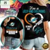 Miami Dolphins NFL Jeep Girl Women's Black 3D Shirt