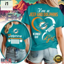 Miami Dolphins NFL Jeep Girl Women's T Shirt