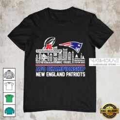 New England Patriots Skyline City AFC Championship 2026 T-Shirt