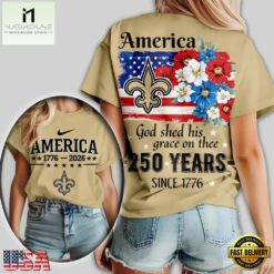 New Orleans Saints NFL America The Beautiful 250 Years 3D Shirt