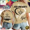 New Orleans Saints NFL Premium Jeep Girl Women's T-Shirt 3 New Orleans Saints NFL Jeep Girl Women's T-Shirt