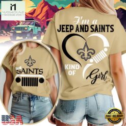 New Orleans Saints NFL Jeep Girl Women's T-Shirt