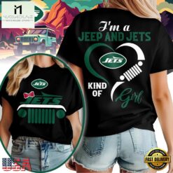 New York Jets NFL Jeep Girl Women's Black Shirt