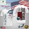 Philadelphia Eagles NFL We The People USA 250th Anniversary White T Shirt