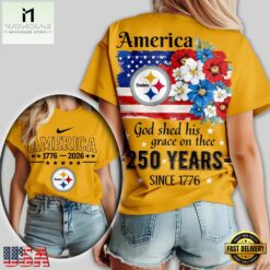 Pittsburgh Steelers NFL America The Beautiful 250 Years 3D Shirt