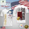 Pittsburgh Steelers NFL We The People USA 250th Anniversary White T Shirt