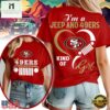 San Francisco 49ers NFL Jeep Girl Women's Red 3D Shirt