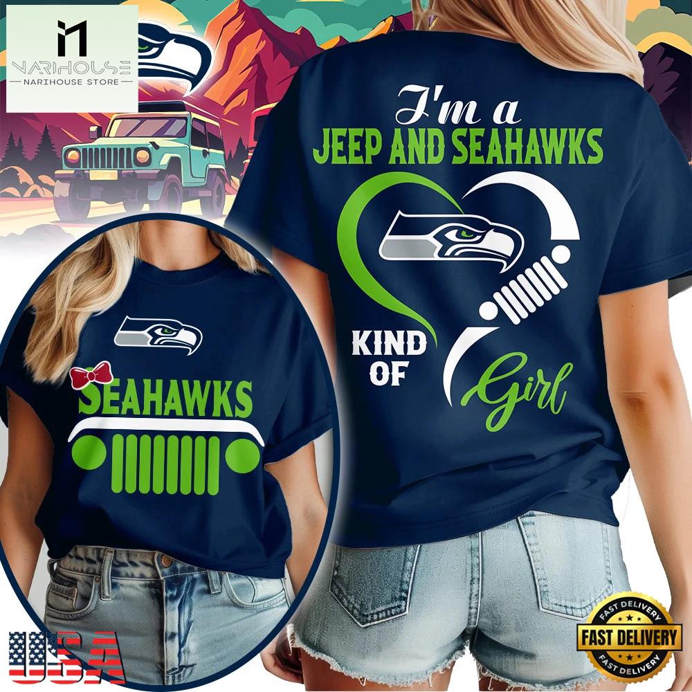 Seattle Seahawks NFL Jeep Girl Women's New 2026 T Shirt Seattle Seahawks NFL Jeep Girl Women's New 2026 T Shirt